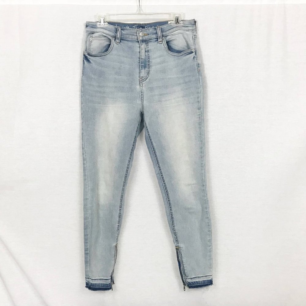 We the Free X Free People Raw Hem Ankle Zip Skinny
